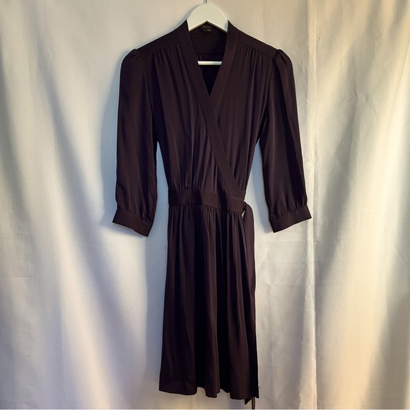 Aritzia Talula Babaton silk wrap dress - Picture 1 of 4